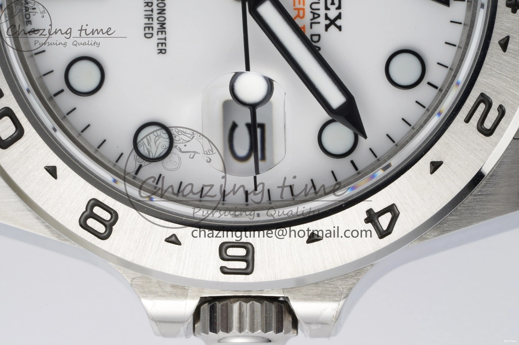 MiroTime 0117 Versatile Explorer II 42mm 216570 Black 904L SS JDF 1:1 Best Edition White Dial on Bracelet VR3285 CHS V 2174